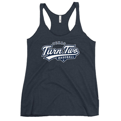 Performance | Thin Racerback Tank Top | Texas Turn Two Baseball | Athletics Logo