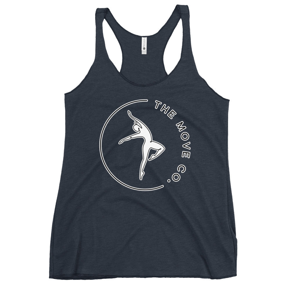 Performance | Thin Racerback Tank Top | The Move Co. | Dance Crest Logo