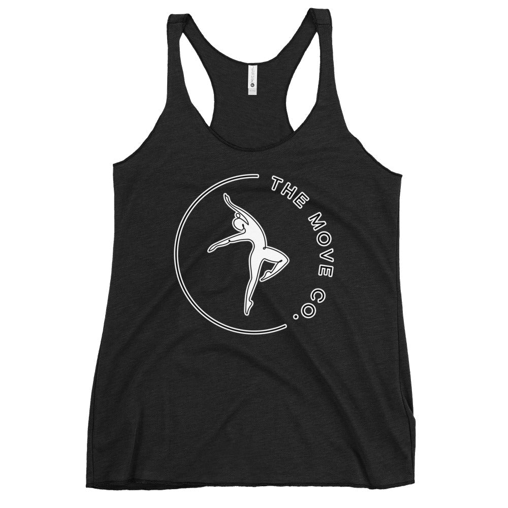 Performance | Thin Racerback Tank Top | The Move Co. | Dance Crest Logo