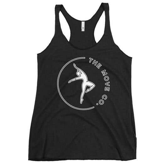 Performance | Thin Racerback Tank Top | The Move Co. | Dance Crest Logo