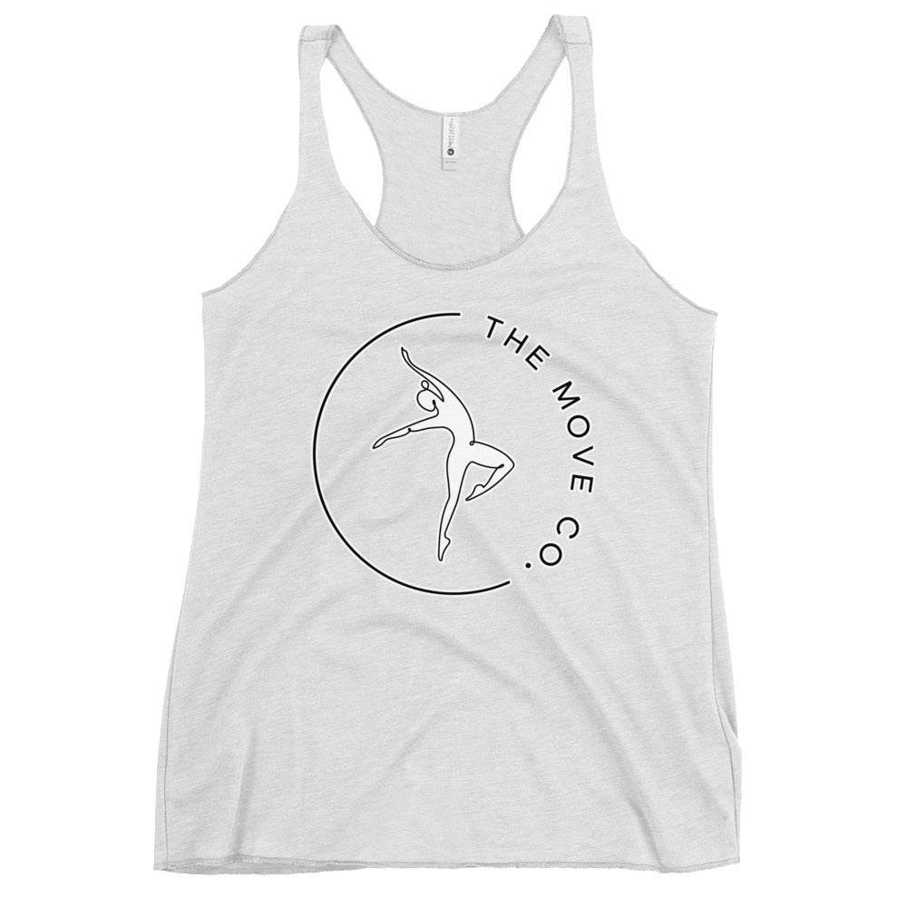 Performance | Thin Racerback Tank Top | The Move Co. | Dance Crest Logo