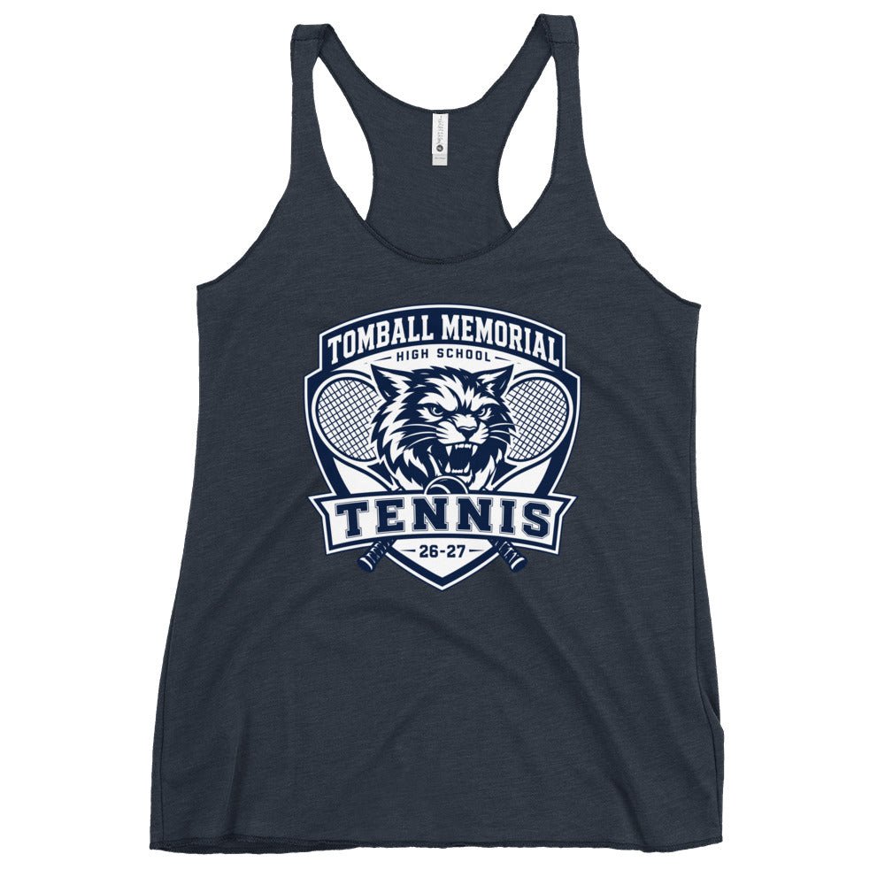 Performance | Thin Racerback Tank Top | TMHS Tennis | Shield Logo