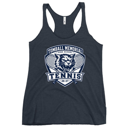 Performance | Thin Racerback Tank Top | TMHS Tennis | Shield Logo