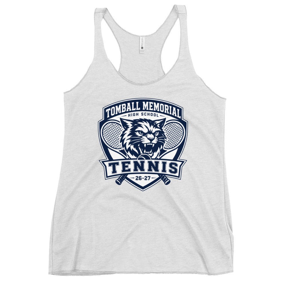 Performance | Thin Racerback Tank Top | TMHS Tennis | Shield Logo