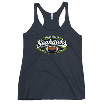 Performance | Thin Racerback Tank Top | Toms River Seahawks | Football Emblem Logo