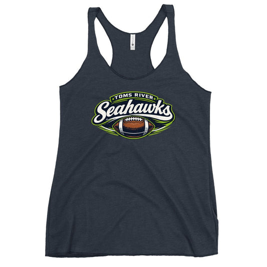 Performance | Thin Racerback Tank Top | Toms River Seahawks | Football Emblem Logo