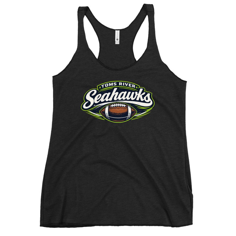 Performance | Thin Racerback Tank Top | Toms River Seahawks | Football Emblem Logo