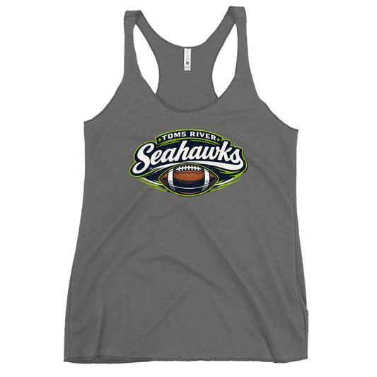 Performance | Thin Racerback Tank Top | Toms River Seahawks | Football Emblem Logo