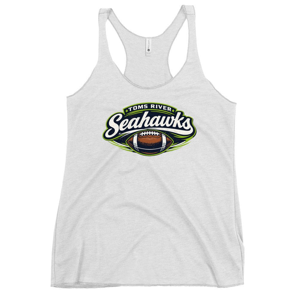 Performance | Thin Racerback Tank Top | Toms River Seahawks | Football Emblem Logo