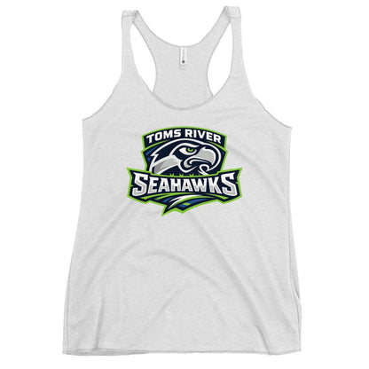 Performance | Thin Racerback Tank Top | Toms River Seahawks | Mascot Script Logo