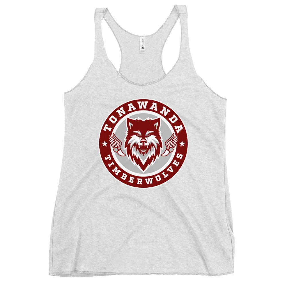 Performance | Thin Racerback Tank Top | Tonawanda High School Track and Field | Mascot Badge Logo