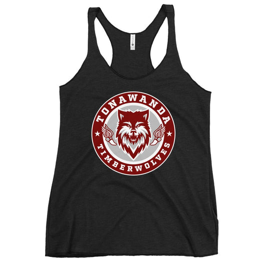 Performance | Thin Racerback Tank Top | Tonawanda High School Track and Field | Mascot Badge Logo