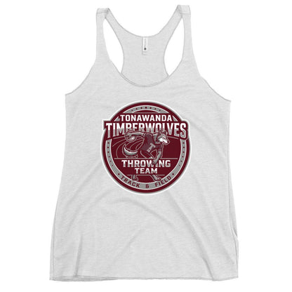 Performance | Thin Racerback Tank Top | Tonawanda High School Track and Field | Throwing Team Logo