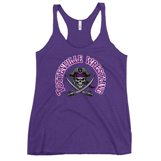 Performance | Thin Racerback Tank Top | Tottenville wrestling club | Crest Logo