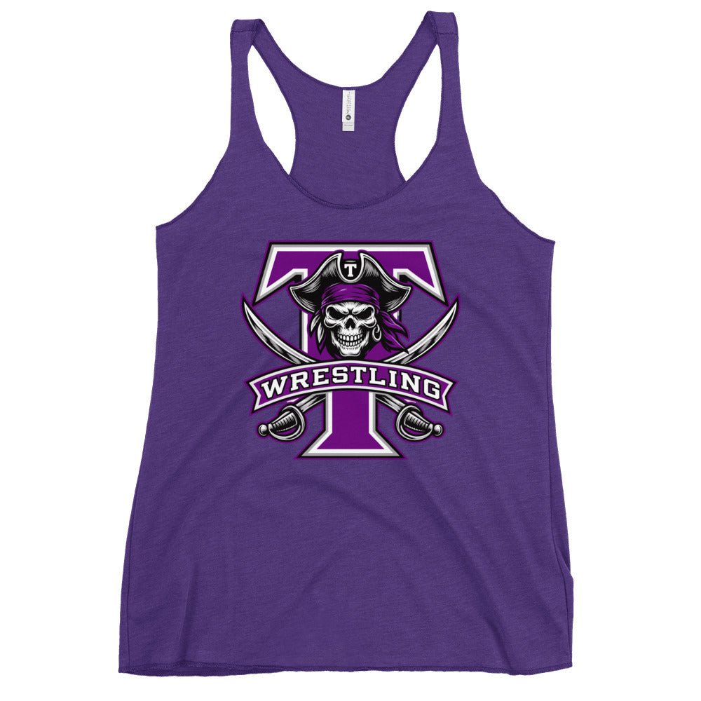 Performance | Thin Racerback Tank Top | Tottenville wrestling club | Emblem Logo