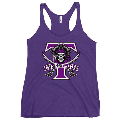 Performance | Thin Racerback Tank Top | Tottenville wrestling club | Emblem Logo