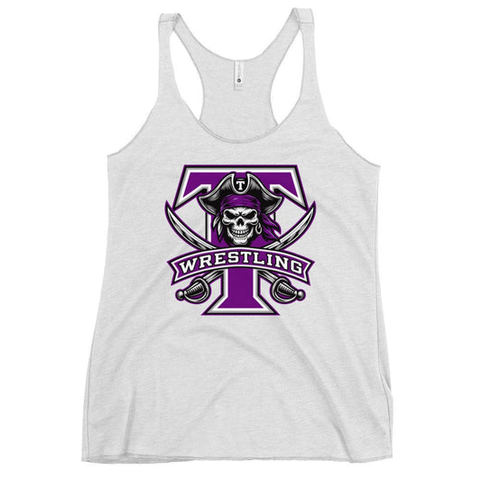 Performance | Thin Racerback Tank Top | Tottenville wrestling club | Emblem Logo