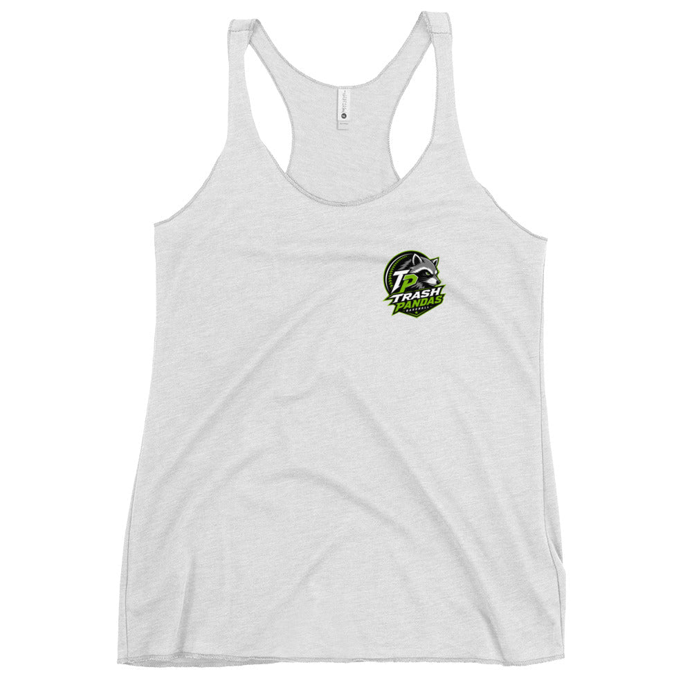 Performance | Thin Racerback Tank Top | Trash Pandas Baseball Organization | Crest Logo