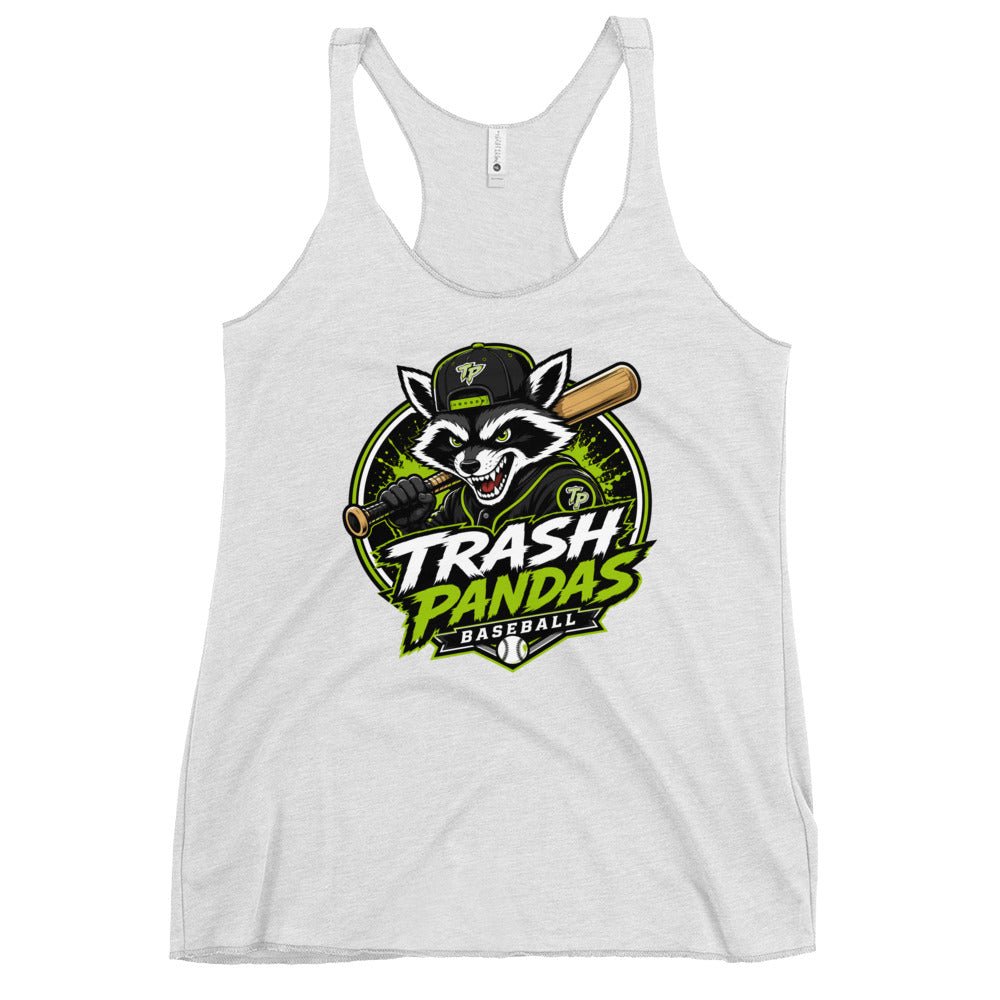 Performance | Thin Racerback Tank Top | Trash Pandas Baseball Organization | Mascot Logo