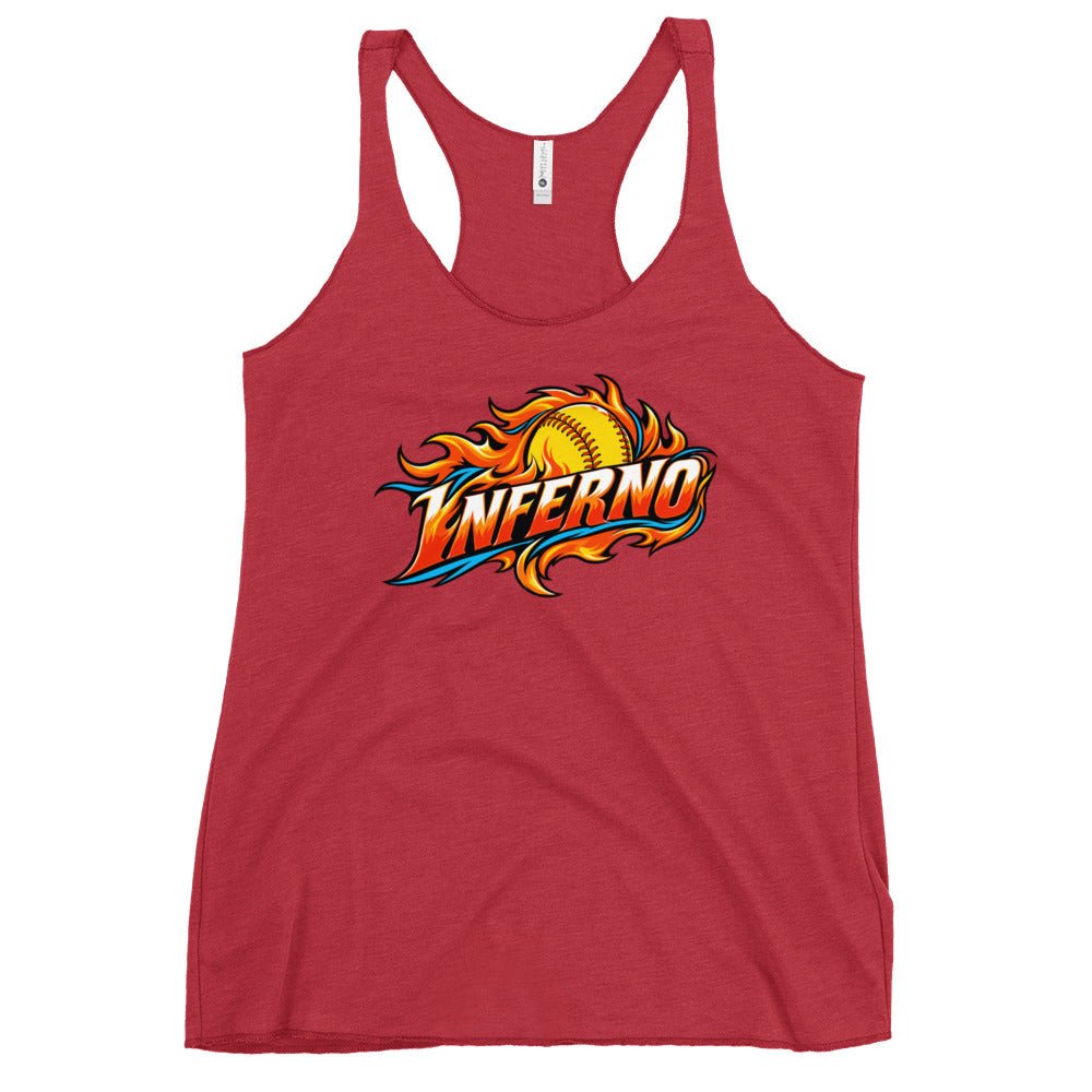 Performance | Thin Racerback Tank Top | Treasure Coast Inferno | Crest Logo