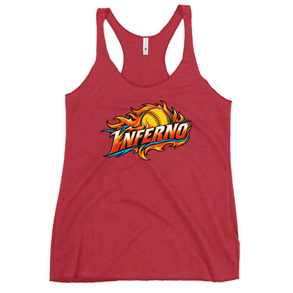 Performance | Thin Racerback Tank Top | Treasure Coast Inferno | Crest Logo