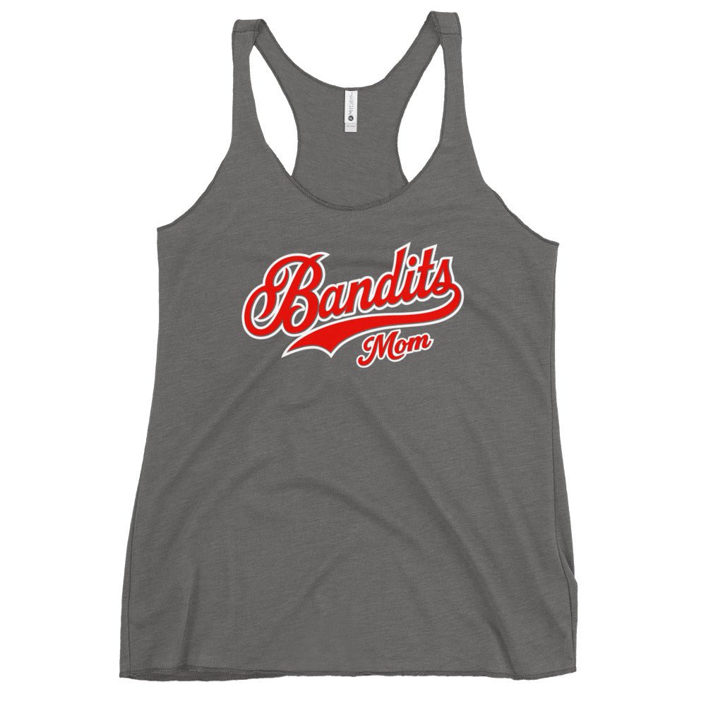 Performance | Thin Racerback Tank Top | Tri - City Baseball | Bandits Mom Logo