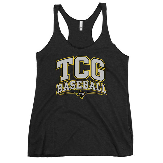 Performance | Thin Racerback Tank Top | Tri-County Ghosts | TCG Crest Logo