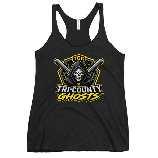 Performance | Thin Racerback Tank Top | Tri-County Ghosts | Vanguard Ghosts Logo