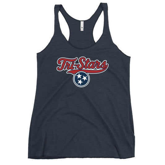Performance | Thin Racerback Tank Top | Tri - Stars | 3 Stars Logo