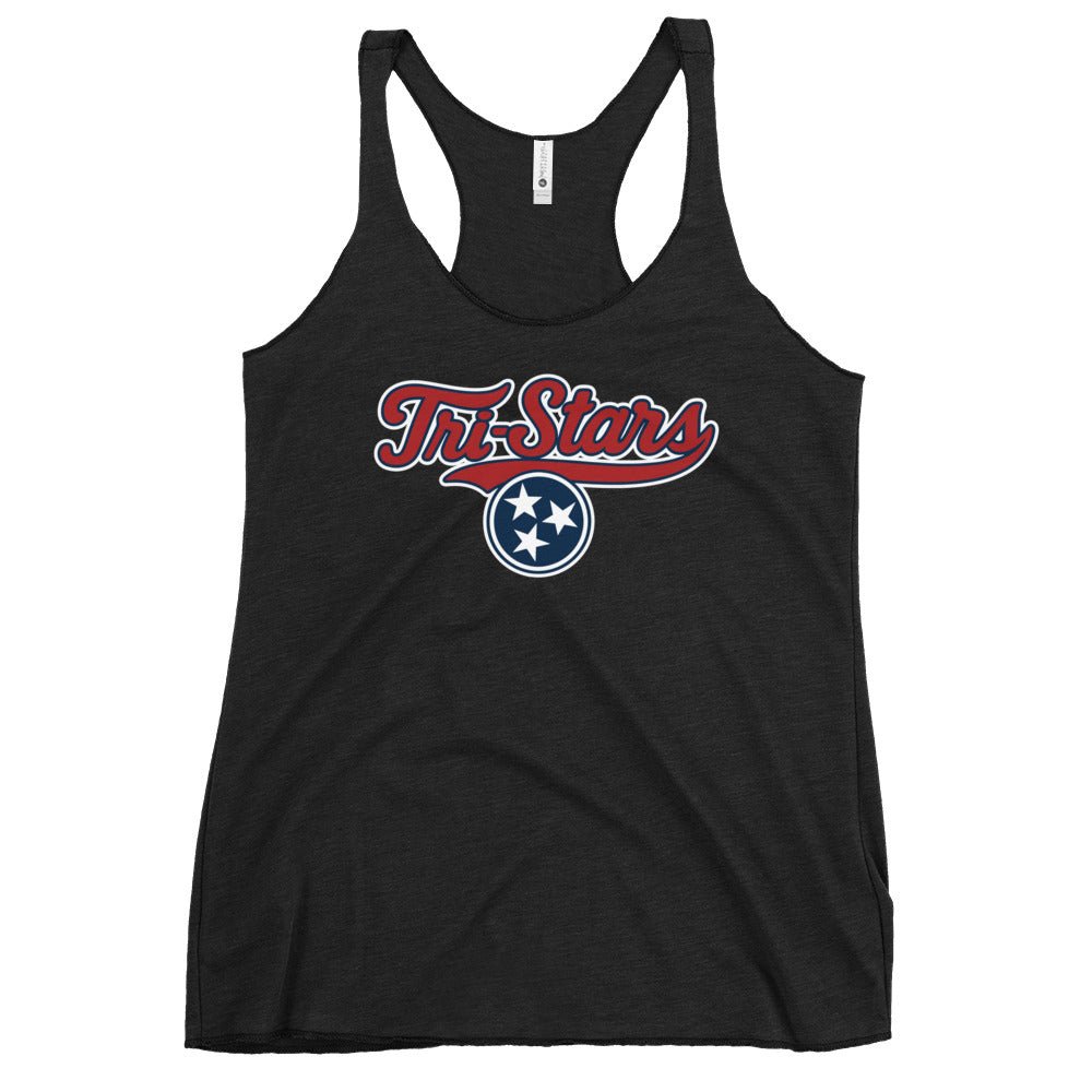 Performance | Thin Racerback Tank Top | Tri - Stars | 3 Stars Logo