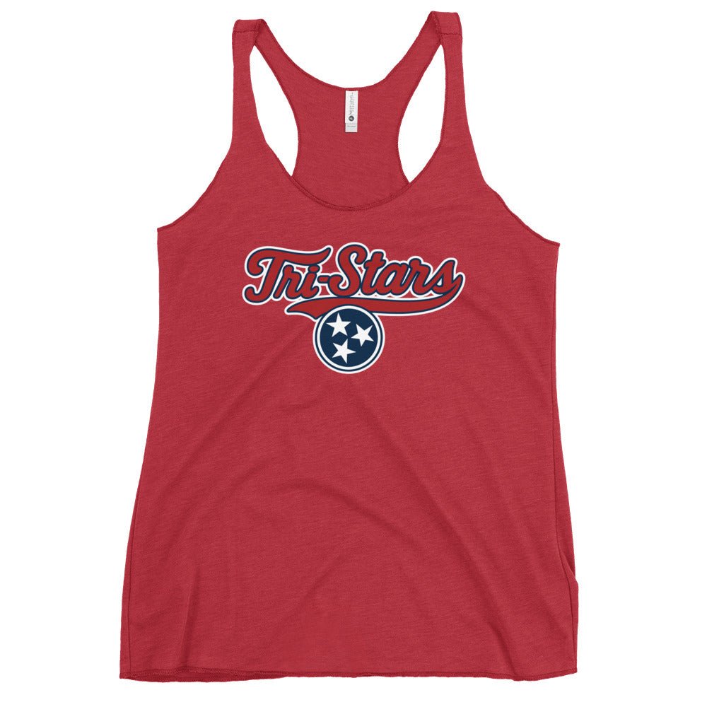 Performance | Thin Racerback Tank Top | Tri - Stars | 3 Stars Logo