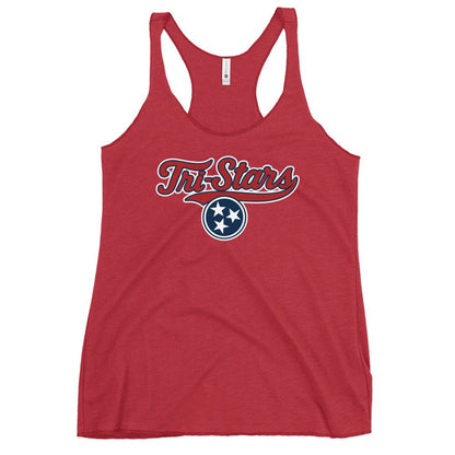 Performance | Thin Racerback Tank Top | Tri - Stars | 3 Stars Logo