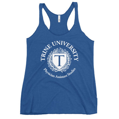 Performance | Thin Racerback Tank Top | Trine PA program | Emblem Logo