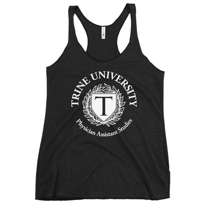 Performance | Thin Racerback Tank Top | Trine PA program | Emblem Logo