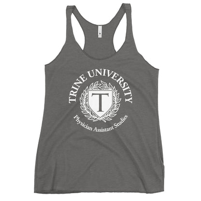 Performance | Thin Racerback Tank Top | Trine PA program | Emblem Logo