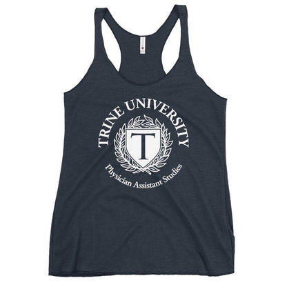 Performance | Thin Racerback Tank Top | Trine PA program | Emblem Logo