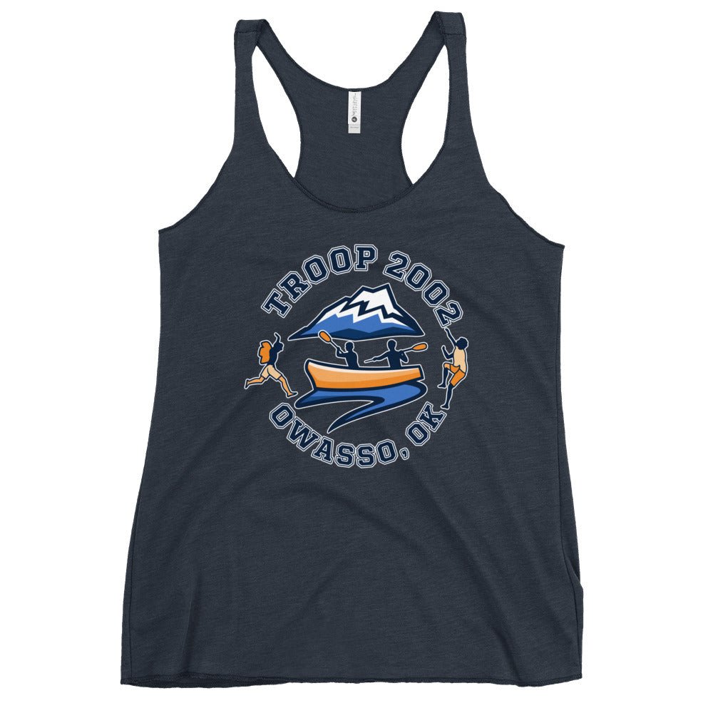 Performance | Thin Racerback Tank Top | Troop 2002 | Trailblazer Crest Logo