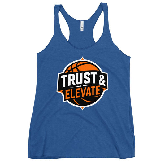 Performance | Thin Racerback Tank Top | Trust & Elevate | Athletic Logo
