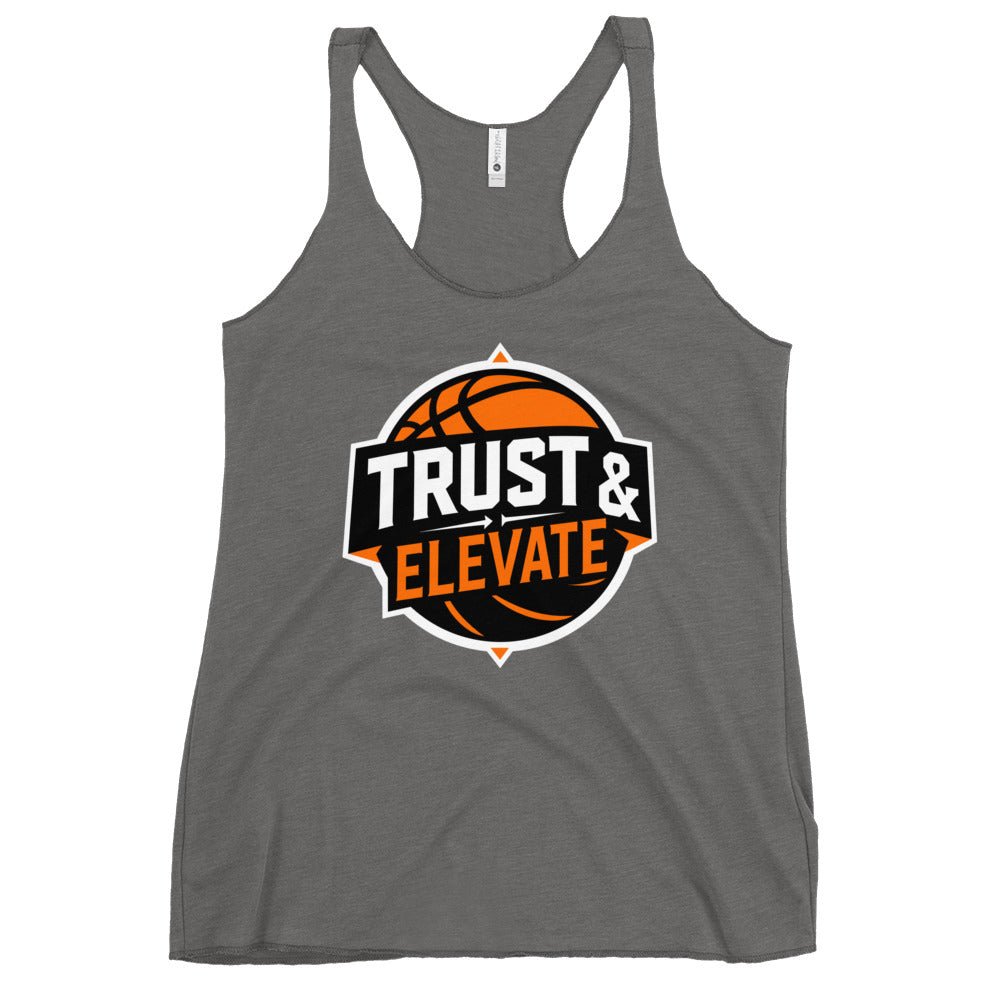 Performance | Thin Racerback Tank Top | Trust & Elevate | Athletic Logo