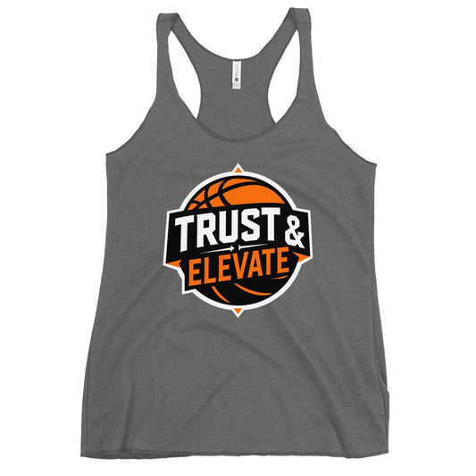 Performance | Thin Racerback Tank Top | Trust & Elevate | Athletic Logo