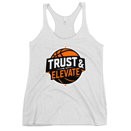 Performance | Thin Racerback Tank Top | Trust & Elevate | Athletic Logo