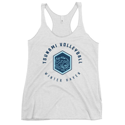 Performance | Thin Racerback Tank Top | Tsunami Volleyball Club | Crest Logo