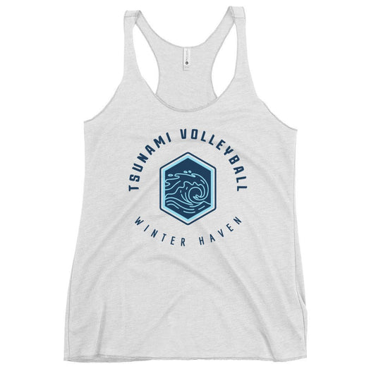 Performance | Thin Racerback Tank Top | Tsunami Volleyball Club | Crest Logo