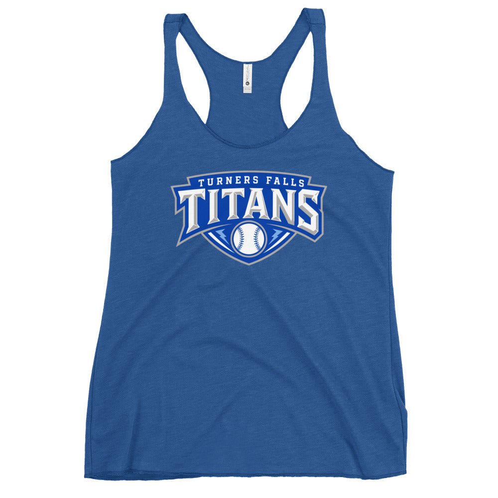 Performance | Thin Racerback Tank Top | Turners Falls Titans | Titan Crest Logo