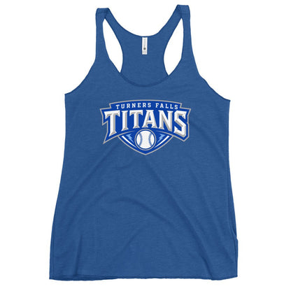 Performance | Thin Racerback Tank Top | Turners Falls Titans | Titan Crest Logo