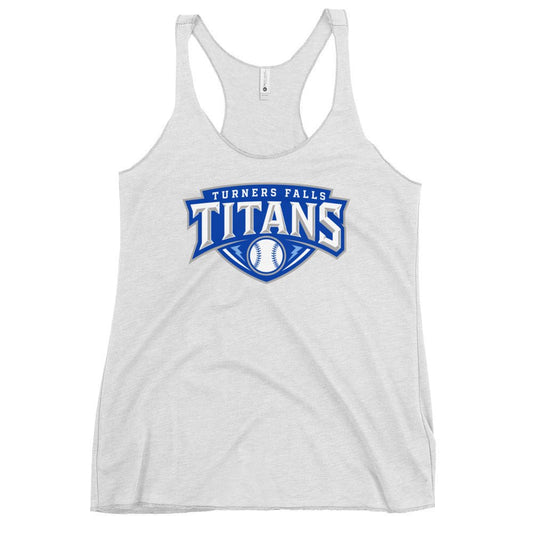 Performance | Thin Racerback Tank Top | Turners Falls Titans | Titan Crest Logo