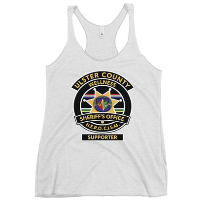 Performance | Thin Racerback Tank Top | Ulster County Sheriff's Office Wellness Division | Badge Logo