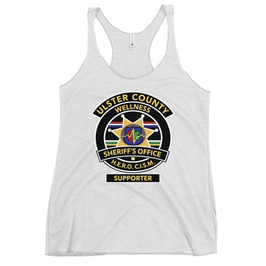 Performance | Thin Racerback Tank Top | Ulster County Sheriff's Office Wellness Division | Badge Logo
