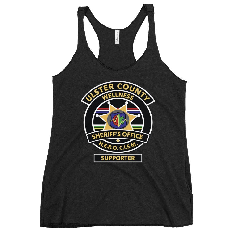 Performance | Thin Racerback Tank Top | Ulster County Sheriff's Office Wellness Division | Badge Logo