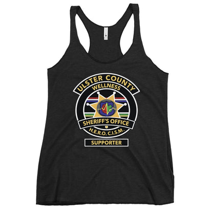 Performance | Thin Racerback Tank Top | Ulster County Sheriff's Office Wellness Division | Badge Logo